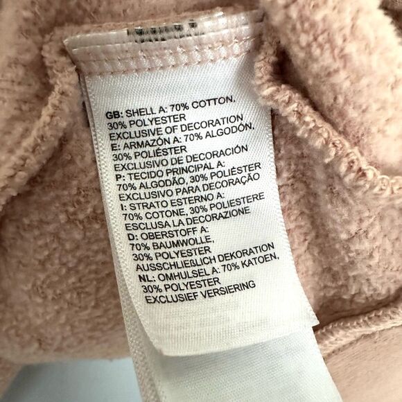 The North Face Hoodie Sweatshirt Pullover Logo Blush Pink Womens Small - Picture 8 of 10